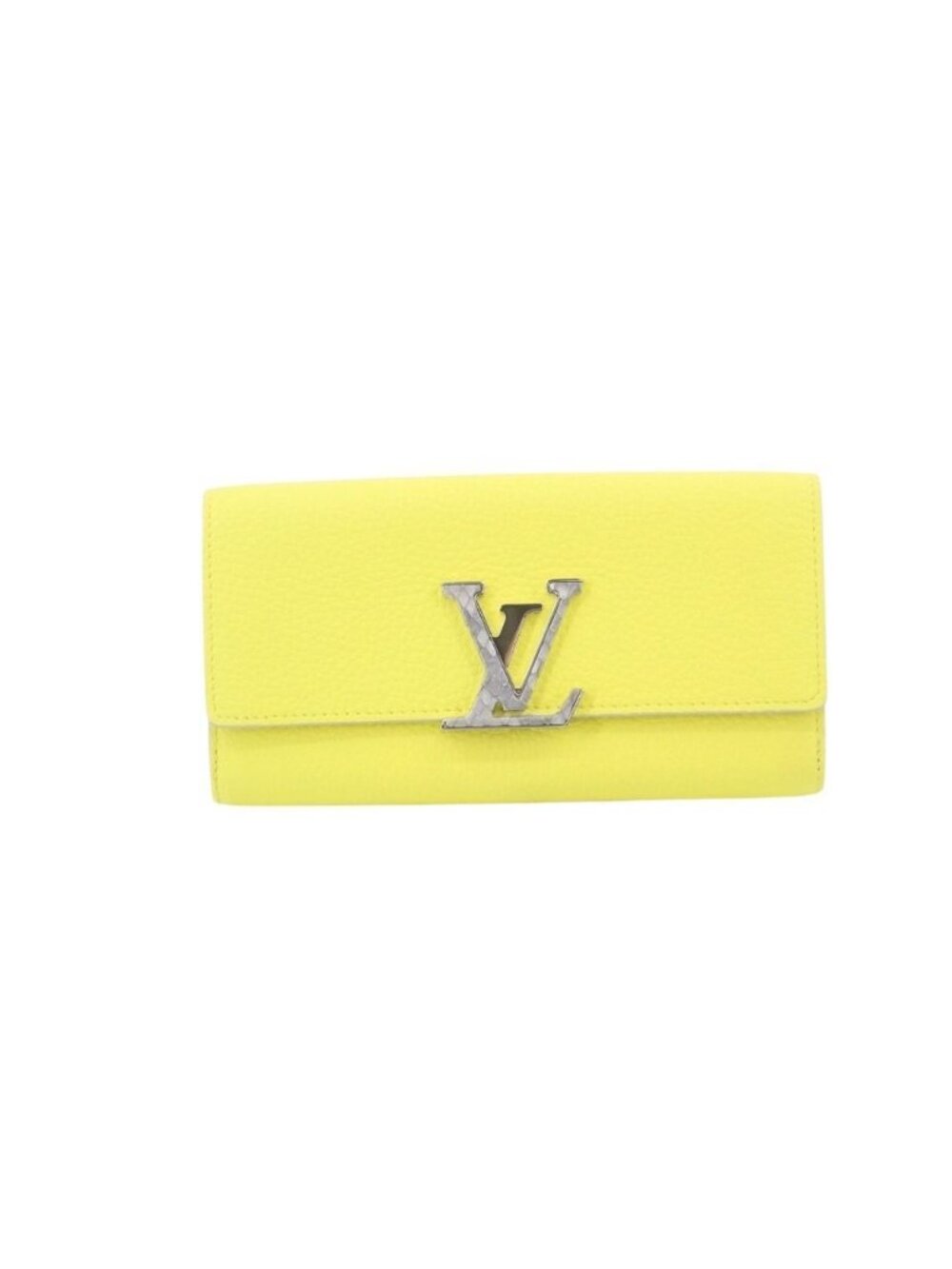 Louis Vuitton Wallet Portefeuille Capucines Tonic Lemon Taurillon Leather